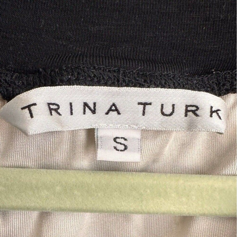 Trina Turk Chevron Stripe Crochet Sweater Knit Top Blouse Tunic S NWOT - Picture 6 of 6